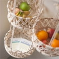 thumbnail image 6 of Fruit Basket Hanging Vegetable Kitchen Storage Basket, Folding Cotton Hanging Space Saving Rustic Country Style Fruits, Produce, Plants Storage Basket, 6 of 6