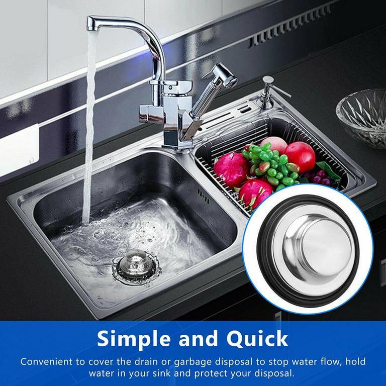 Kitchen Sink Stopper Stainless-Steel Garbage Disposal Stopper Plug Drain  Cover
