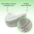 thumbnail image 4 of Sacred Thread Memory Foam Bamboo Knee Pillow for Side Sleepers, Supportive Pillow for Between Legs, 4 of 6