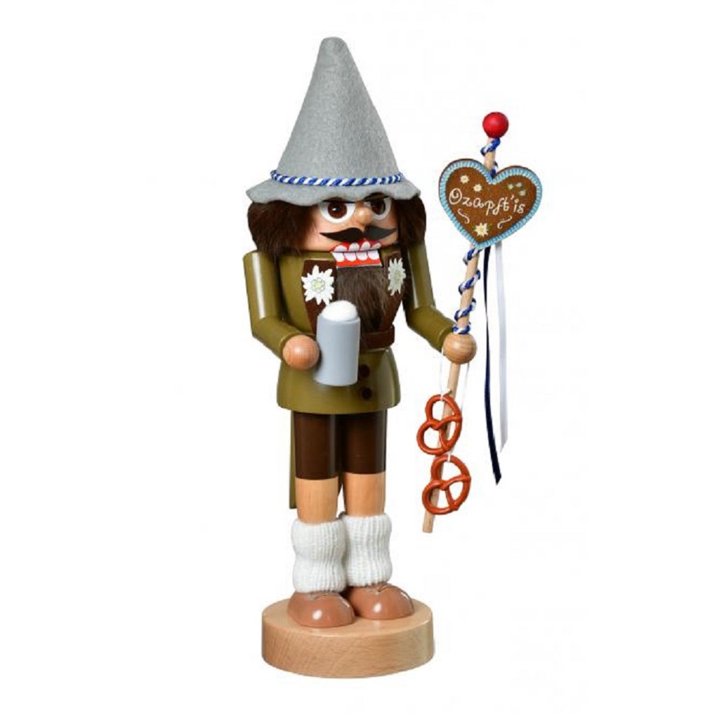 KWO Bavarian Oktoberfest with Beer German Wood Christmas Nutcracker 11.