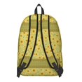 thumbnail image 3 of Sunflower and Stripe Green Pattern Backpack for School, Cute School Bag with Adjustable Shoulder Straps and Padded Back, 15.7"x11.8"x5.5", 3 of 5