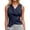 Dark Blue, variant on Light U-back Women Vest Removable Soft Bra Fashion Seamless Undershirt Black M