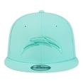 thumbnail image 2 of Men's New Era  Turquoise Los Angeles Chargers Colorpack 9FIFTY Snapback Hat, 2 of 5