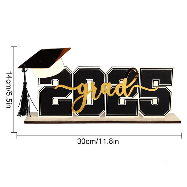 2025 Graduation Season Wooden Tabletop Holiday Decorative Ornament Graduation Season Gift