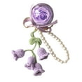 thumbnail image 3 of Llavero con flor eterna: accesorio versátil y decorativo para el Día de la Madre Púrpura, 3 of 9