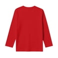 thumbnail image 4 of Boys Long Sleeve T Shirt Kids Crew Neck Basic Tee Regular Fit School Fall Winter Layering Casual Top, 4 of 5