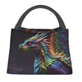 thumbnail image 1 of Easygdp Dragon with Colorful Tail Bolsa de Almuerzo Insulada Reutilizable, Bolsa de Mano y Bandolera para Oficina, Trabajo, Viajes, 1 of 6