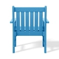 thumbnail image 6 of WestinTrends Malibu Outdoor Patio HDPE Adirondack Dining Arm Chairs (Set of 2), Pacific Blue, 6 of 9