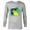 Athletic Heather, variant on The Jungle Book King King Louie 55th Anniversary - Long Sleeve T-Shirt for Men - Customized-White