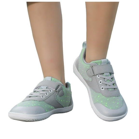 mgoYE Kids Running Shoes Girls Boys Sneakers Tennis School Shoes Casual Walking Footwear for Little/Big Kids Toddler Sneakers Girls|Grey 11