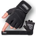 thumbnail image 1 of Guantes de entrenamiento Trideer acolchados para hombre con soporte para la muñeca, 1 of 9