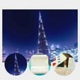thumbnail image 3 of ABPHOTO Polyester 7x5ft City Night Scene Backdrop Dubai Photography Backdrop Burj Khalifa Tower Photography Background Studio Props, 3 of 5