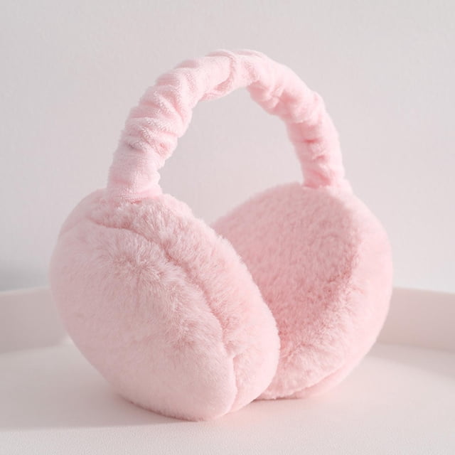 Orejeras de para mujer, niños, nieve, esquí, cubierta más cálida, accesorios de invierno, auriculares cálidos, vellón grueso para frío Rosa Yinane Calentador de orejas de invierno