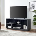thumbnail image 2 of Evelyn&Zoe Winwood Rectangular TV Stand for TV's up to 65", Charcoal Gray, 2 of 8