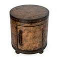 thumbnail image 5 of Butler Specialty  Vasco Old World Map Brown Duffel End Table, 5 of 6