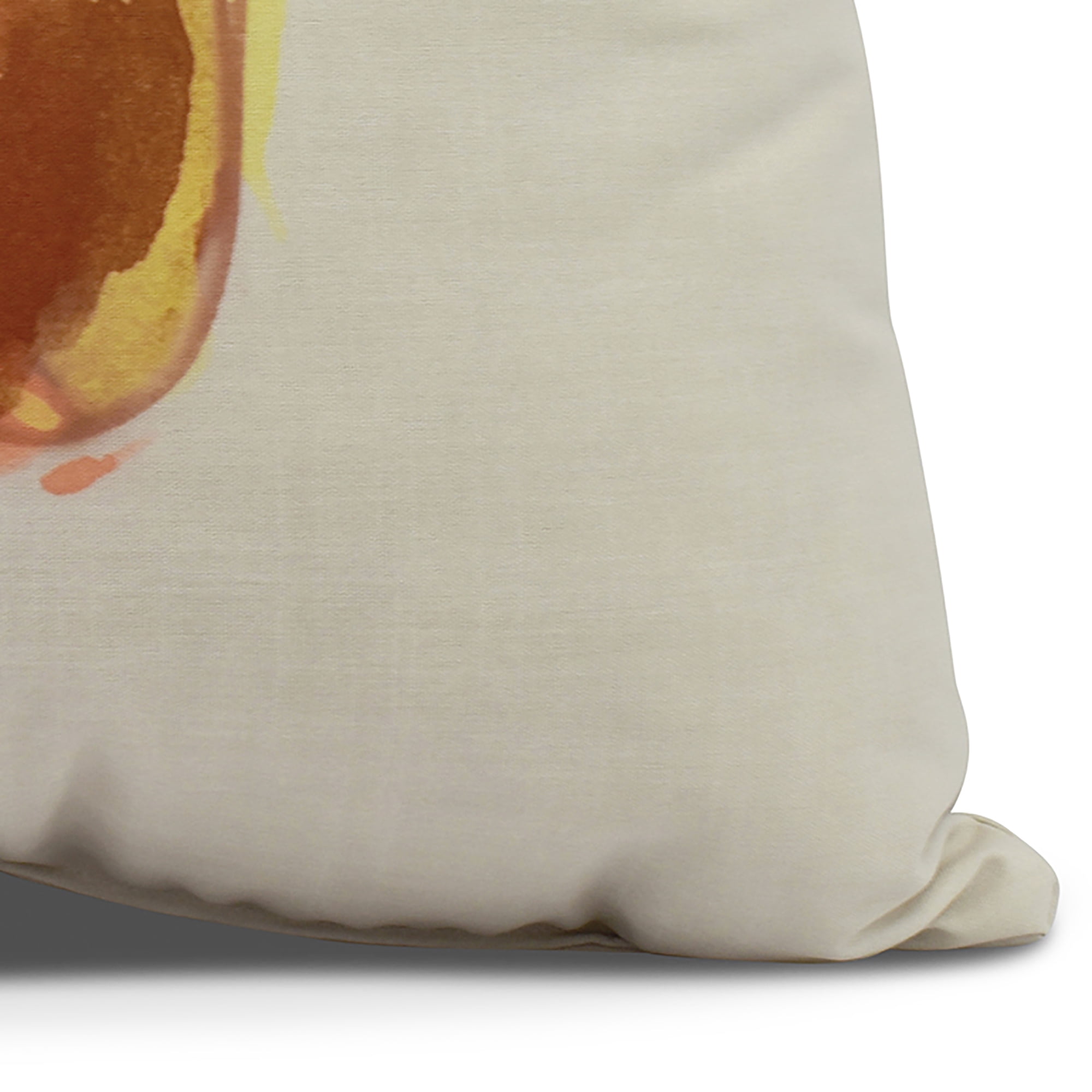 Simply Daisy, 16 x 16inch,Pepper Decorative Pillow,Rust