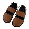 thumbnail image 2 of Zapatos romanos para mujer, zapatos romanos para mujer, sandalias de punta redonda para mujer, sandalias de gladiador con punta redonda, estética elegante, 2 of 9