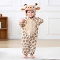 thumbnail image 2 of Toddler Boys' Long Sleeve Hooded Jumpsuit Animal Kids Dress up Clothes Boys Halloween 2-3 Years, 2 of 5