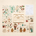 thumbnail image 2 of DIY Illuminated Sea Glass Christmas Cottage Kit, Build & Decor Your Own Light‑Up 3D Cottage, Xmas Art Kit with Step‑by‑Step Guidance for Adults & Family, 2 of 5