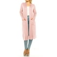 thumbnail image 4 of Women's Plus Size, Casual Long Open Front Drape Lightweight Duster Sweater Cardigan., 4 of 6