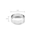 thumbnail image 1 of Molde de anillo de pastel perforado 304, molde de acero inoxidable, modelo redondo de fijación, galleta Feliz Sencillez, 1 of 5