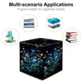 thumbnail image 2 of Starry Plants Foldable Toy Storage Basket with Handle, 10.8"x10.5"x10.6", Large Capacity Storage Box Organizer Bins, 2 of 6