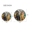 thumbnail image 6 of WOBOGO Hawaii Beach Dog Acrylic Wall Clock Battery Operated 9.5in Silent No Tick Bedroom Living Room Office Classroom Decoration, 6 of 10
