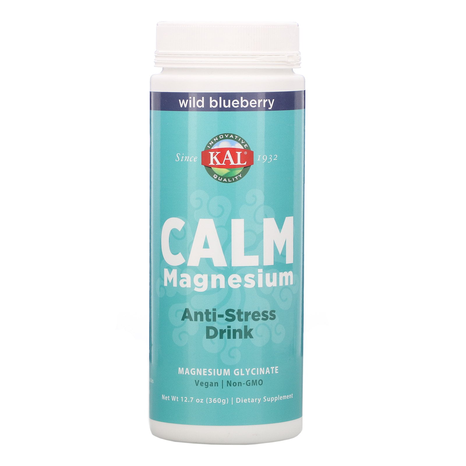 KAL Calm Magnesium AntiStress Drink 325mg Mag Glycinate Calm & Relaxation Support for Body