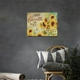 thumbnail image 5 of Farm Sunflower Daisy Bathroom Decor Wall Art Rustic Farmhouse Floral Butterfly Just Breathe Pictures Wall Decor Canvas Painting Prints Artwork Home Decorations Framed for Bedroom Kitchen 16"x12", 5 of 6