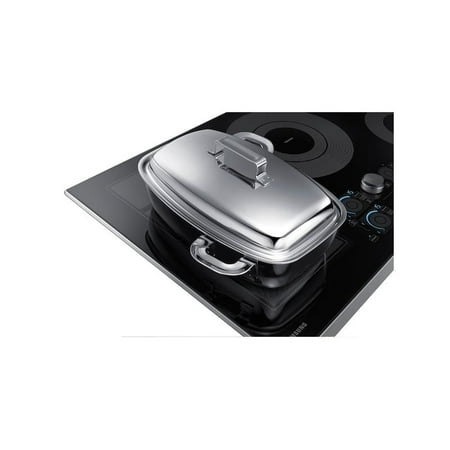 Samsung - 36" Induction Cooktop with WiFi and Virtual Flame - Stainless Steel