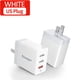 thumbnail image 4 of Essager Fast Charger Teléfono móvil Tableta Viaje Adaptador de carga de pared Retardante de llama, Blanco, Enchufe de EE. UU. Inevent EL5292-03, 4 of 7