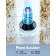 thumbnail image 4 of Electric Spin Scrubber LA1 Pro, Cordless Spin Scrubber with 4 Replaceable Brush Heads and Adjustable Extension Handle, Power Cleaning Brush for Bathroom Floor Tile (White), 4 of 18