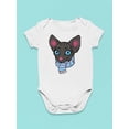 thumbnail image 3 of Sphinx Cat With Scarf Bodysuit Infant -Image by Shutterstock,  18 Months, 3 of 4
