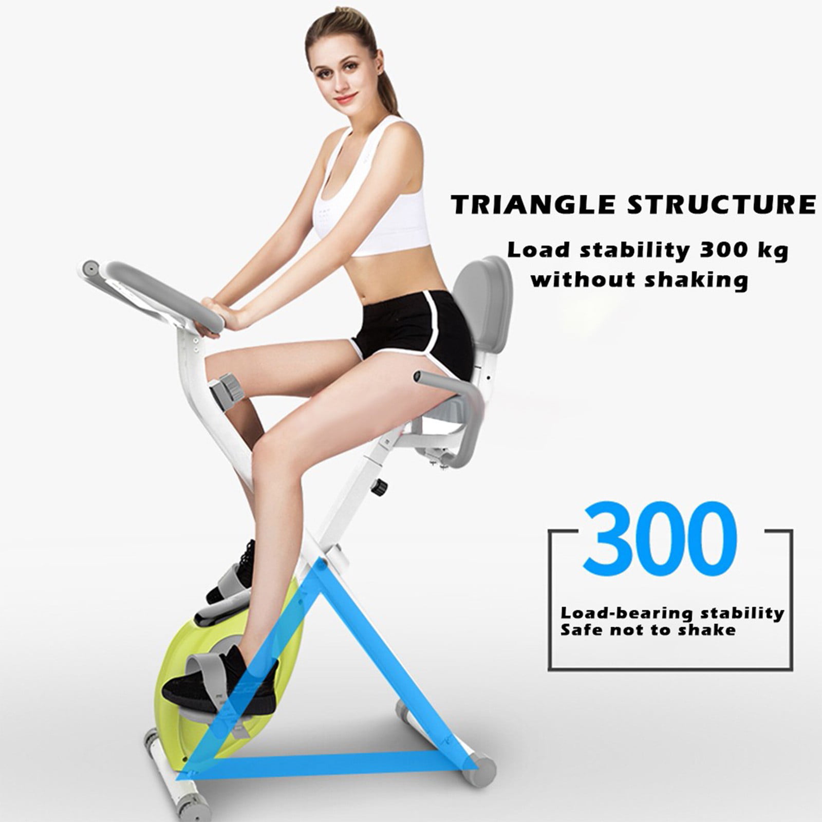 Details about   Folding Magnetic Erection Bike Stationary Bike W/ Tablet Stand Indoor Cycling 