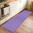 thumbnail image 3 of Lavender Burlap Texture Large Area Rugs for Bedroom Living Room, Soft Non Slip Carpet Bedside Rug, Farmhouse Vintage Lavender Rectangular Floor Cover Kitchen Accent Rug 2'x6' for Dining Room/Office, 3 of 9