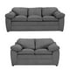 thumbnail image 1 of Sala 3-2 TRINITY Aston 2 piezas ( Sofá, Love Seat ) Gris Noche Para Sala, 1 of 8