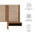 thumbnail image 5 of Modway Render Wall Mount Queen Headboard and Modern Nightstands in Walnut, 5 of 8