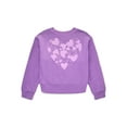thumbnail image 2 of Wonder Nation Girls Graphic Sweatshirt and Joggers Fleece Set, 2-Piece, Sizes 4-18 & Plus, 2 of 3