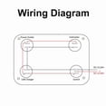 thumbnail image 3 of 4 in 1 Charger Socket Panel,12V 3.1A Dual USB Charger Socket Power Outlet & LED Voltmeter & Cigarette Lighter Socket & LED Lighted ON Off Rocker Toggle Switch for Car Marine Boat RV Truck, 3 of 7