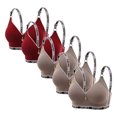 thumbnail image 1 of 5 piezas de ropa interior de maternidad para dormir de color sólido para mujer, sin ropa interior, sujetador de uso diario para mujer, sujetador de nailon para mujer, 1 of 2