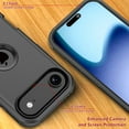 thumbnail image 3 of TASHHAR for iPhone 17 Air Case Military Grade Heavy Duty Protection 3 in 1 Shockproof Armor Durable Detachable iPhone 17 Air 6.6 inch 2025 Phone - Black, 3 of 5