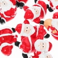 thumbnail image 4 of 12Pcs Indoor Christmas Figurines Santa Claus Miniatures Red Resin For Living Room, 4 of 8