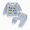 H167-Blue, variant on TOWED22 Newborn Baby Boy Fall Clothes Long Sleeve Round Neck Print Graphic Sweatshirt Top Long Pants Cute Toddler Winter Outfits