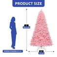 thumbnail image 4 of ModFusion 6FT Light Pink Artificial Christmas Tree with 947 Tips, 250 Warm White LED Lights, 8 Lighting Modes, 4 of 10