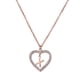 thumbnail image 3 of Collar de Mujer Corazón con Inciales LuckyLy, Modelo Adina rosa UNITALLA, 3 of 7