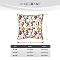 thumbnail image 2 of KLL Tulips Flowers Decorative Throw Pillow Covers Velvet Soft for Couch Sofa Bedroom Living Room Outdoor (No pillow core)- 20"x20", 2 of 5