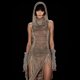 thumbnail image 2 of Vestido de mujer FLhrweasw con abertura alta cuello alto cordón corto de verano sin mangas, 2 of 9