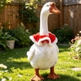 thumbnail image 2 of AZXY Christmas Neck Wrap Collar Porch Goose Outfit, 23‑Inch Goose Clothes, Goose Clothing & Goose Cloth for Cement Plastic Porch Goose Statue, Outdoor Xmas Decor for Front Porch Yard Lawn Garden, 2 of 6