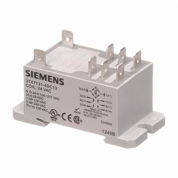 Enclosed Power Relay, DIN-Rail & Surface Mounted, DPDT, 24V AC
