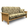 Deluxe Woven Tropical Palm Futon Slipcover with Pillows, Full (Available in Assorted Prints)